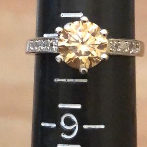 18kGF Moissanite Sz 8